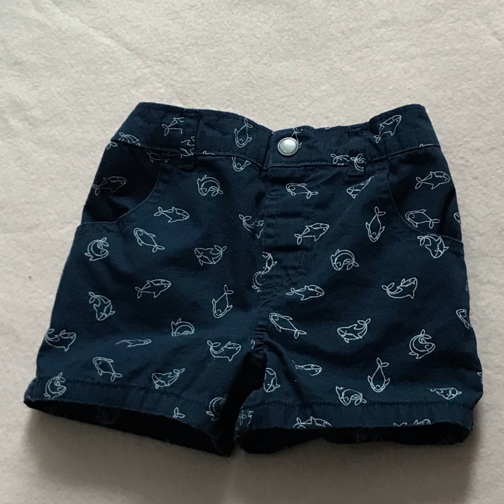 Garanimals Shorts—whale print—12M